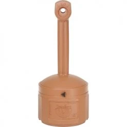 Justrite® Smokers Ceasefire® Plastic Outdoor Ashtray, 4 Gallon, Terracotta