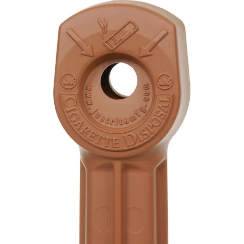 Justrite® Smokers Ceasefire® Plastic Outdoor Ashtray, 4 Gallon, Terracotta 5 Justrite® Smokers Ceasefire® Plastic Outdoor Ashtray, 4 Gallon, Terracotta - Image 5