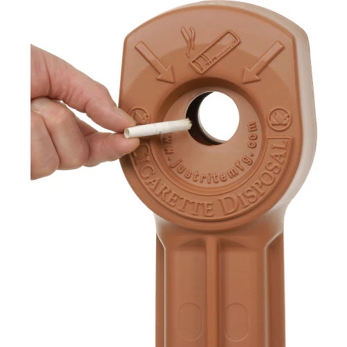 Justrite® Smokers Ceasefire® Plastic Outdoor Ashtray, 4 Gallon, Terracotta 6 Justrite® Smokers Ceasefire® Plastic Outdoor Ashtray, 4 Gallon, Terracotta - Image 6