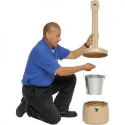 Justrite® Smokers Ceasefire® Plastic Outdoor Ashtray, 1 Gallon, Beige 20 Justrite® Smokers Ceasefire® Plastic Outdoor Ashtray, 1 Gallon, Beige -Cheap Trash & Recycling Store 442524TN 03