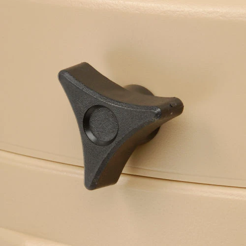 Justrite® Smokers Ceasefire® Plastic Outdoor Ashtray, 1 Gallon, Beige 7 Justrite® Smokers Ceasefire® Plastic Outdoor Ashtray, 1 Gallon, Beige - Image 7