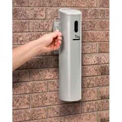 Commercial Zone Smokers' Outpost® Wall Mounted Ashtray with Swivel Lock, Silver 15 Commercial Zone Smokers' Outpost® Wall Mounted Ashtray with Swivel Lock, Silver -Cheap Trash & Recycling Store 442745SL 02