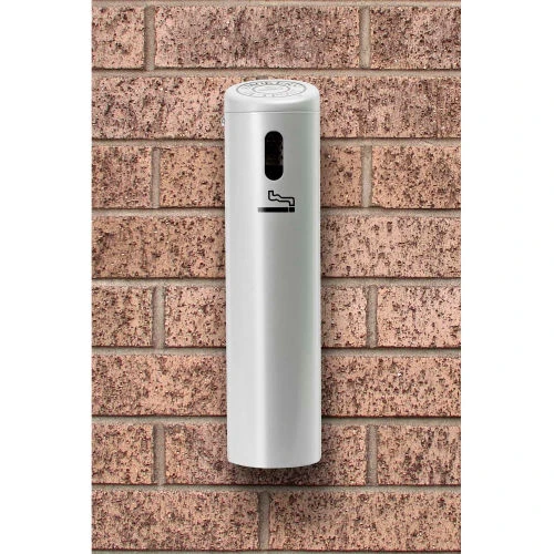 Commercial Zone Smokers' Outpost® Wall Mounted Ashtray with Swivel Lock, Silver 5 Commercial Zone Smokers' Outpost® Wall Mounted Ashtray with Swivel Lock, Silver - Image 5