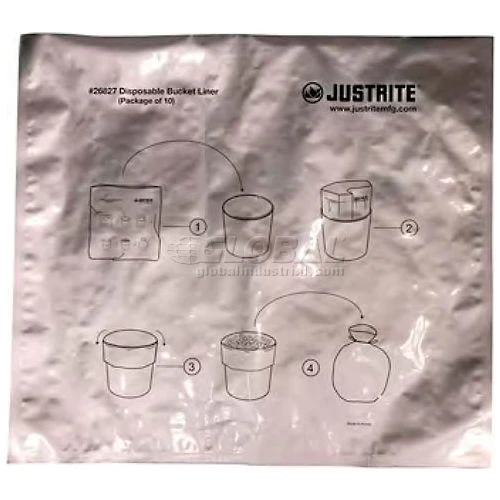 Justrite Smoker Bucket Liners Pack of 10 3 Justrite Smoker Bucket Liners Pack of 10 - Image 3