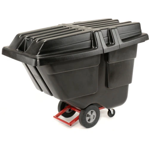 Rubbermaid® Heavy Duty Plastic Tilt Truck, 1/2 Cu. Yd. Cap, 450 Lbs. Cap, Black 16 Rubbermaid® Heavy Duty Plastic Tilt Truck, 1/2 Cu. Yd. Cap, 450 Lbs. Cap, Black - Image 16
