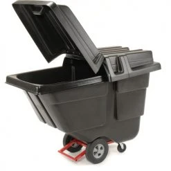 Rubbermaid® Heavy Duty Plastic Tilt Truck, 1/2 Cu. Yd. Cap, 450 Lbs. Cap, Black 42 Rubbermaid® Heavy Duty Plastic Tilt Truck, 1/2 Cu. Yd. Cap, 450 Lbs. Cap, Black -Cheap Trash & Recycling Store 498400 12
