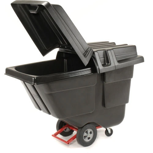 Rubbermaid® Heavy Duty Plastic Tilt Truck, 1/2 Cu. Yd. Cap, 450 Lbs. Cap, Black 17 Rubbermaid® Heavy Duty Plastic Tilt Truck, 1/2 Cu. Yd. Cap, 450 Lbs. Cap, Black - Image 17