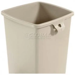 Rubbermaid® Plastic Rigid Trash Can Liner For Rubbermaid® Plaza Receptacle, Beige -Cheap Trash & Recycling Store 498515BG 07