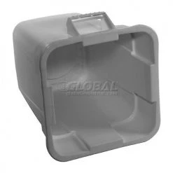 40 Gallon Square Rubbermaid Brute Waste Receptacles - Gray -Cheap Trash & Recycling Store 498576GY 05 1