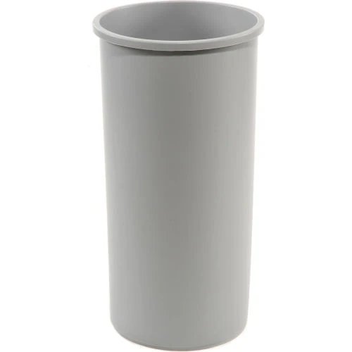 22 Gallon Round Rubbermaid Waste Receptacle - Gray 1 22 Gallon Round Rubbermaid Waste Receptacle - Gray