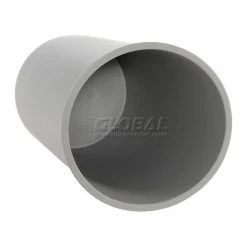 11 Gallon Round Rubbermaid Waste Receptacle - Gray -Cheap Trash & Recycling Store 498592GY 05