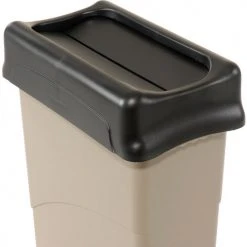 Lid for 16-23 Gallon Rectangular Rubbermaid Trash Can - Black
