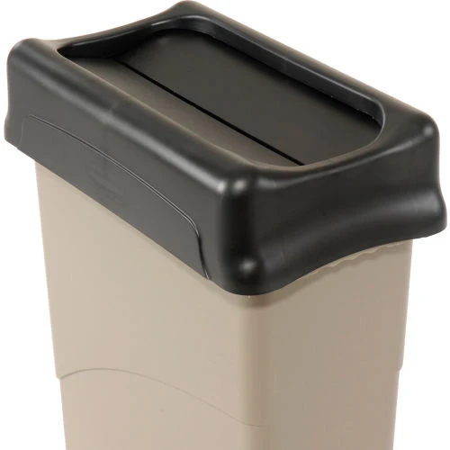 Lid for 16-23 Gallon Rectangular Rubbermaid Trash Can - Black 1 Lid for 16-23 Gallon Rectangular Rubbermaid Trash Can - Black