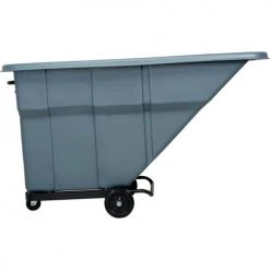 Global Industrial™ Standard Duty Plastic Tilt Truck, 1 Cu. Yd. Cap,1000 Lbs. Cap, Gray -Cheap Trash & Recycling Store 501600X 06