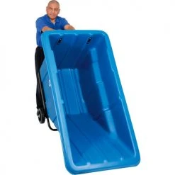 Global Industrial™ Standard Duty Plastic Recycling Tilt Truck 1 Cu. Yd. Cap, 1000 Lbs Cap, Blue -Cheap Trash & Recycling Store 501601X 05