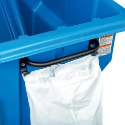 Global Industrial™ Standard Duty Plastic Recycling Tilt Truck 1 Cu. Yd. Cap, 1000 Lbs Cap, Blue -Cheap Trash & Recycling Store 501601X 12