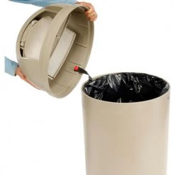 25 Gallon Rubbermaid Marshal Waste Receptacles - Beige -Cheap Trash & Recycling Store 501978BG 08