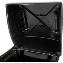 Rubbermaid® Plastic Square 2 Door Trash Can, 45 Gallon, Black -Cheap Trash & Recycling Store 501986BK 04