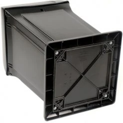 Rubbermaid® Plastic Square 2 Door Trash Can, 45 Gallon, Black -Cheap Trash & Recycling Store 501986BK 09