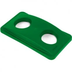 Bottle & Can Recycling Lid for Rubbermaid Recycling Container, Green