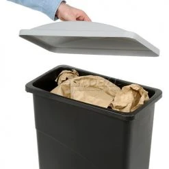 Rubbermaid® Solid Lid With Handle, -Cheap Trash & Recycling Store 501994GY 02