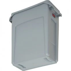 Rubbermaid® Slim Jim® 1971258 Recycling Container, 16 Gallon - Gray -Cheap Trash & Recycling Store 501995GY 03