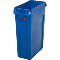 Rubbermaid® Slim Jim® Recycling Can, 23 Gallon, Blue