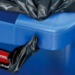 Rubbermaid® Slim Jim® Recycling Can, 23 Gallon, Blue -Cheap Trash & Recycling Store 501996BL 06