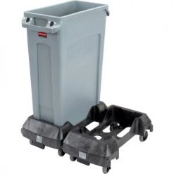 Slim Jim® Trolley for Rubbermaid Recycling Container -Cheap Trash & Recycling Store 501997BK 05