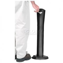 Global Industrial™ Aluminum Outdoor Ashtray, Black -Cheap Trash & Recycling Store 603028BK 12