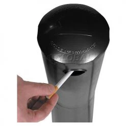 Global Industrial™ Aluminum Outdoor Ashtray, Black -Cheap Trash & Recycling Store 603028BK 13