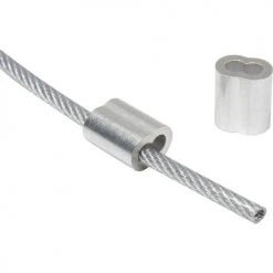 Global Industrial™ Steel Tie Down Cable 5'L Reinforced With End Loops for Outdoor Fixtures -Cheap Trash & Recycling Store 603124 03