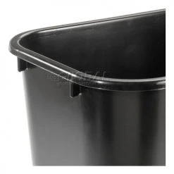 7 Gallon Rubbermaid Plastic Wastebasket - Black -Cheap Trash & Recycling Store 603362BK 05