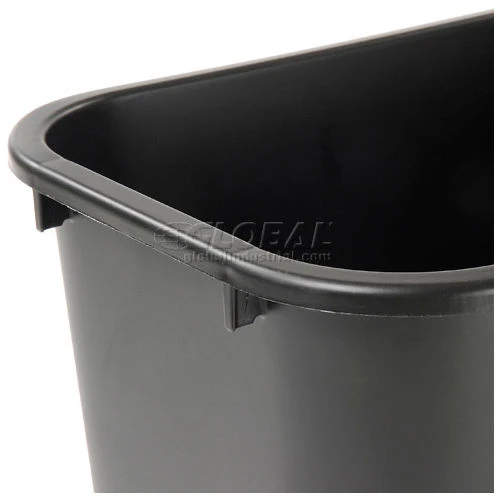 10 Gallon Rubbermaid Plastic Wastebasket - Black 4 10 Gallon Rubbermaid Plastic Wastebasket - Black - Image 4