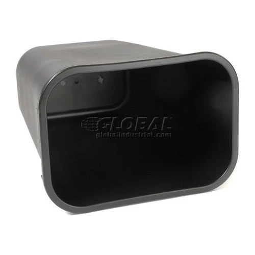 10 Gallon Rubbermaid Plastic Wastebasket - Black 6 10 Gallon Rubbermaid Plastic Wastebasket - Black - Image 6