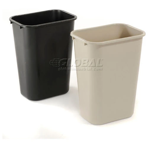 10 Gallon Rubbermaid Plastic Wastebasket - Black 7 10 Gallon Rubbermaid Plastic Wastebasket - Black - Image 7