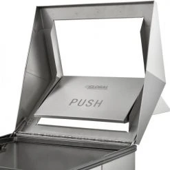 Global Industrial™ Stainless Steel Square Swing Top Trash Can, 40 Gallon -Cheap Trash & Recycling Store 641269 05