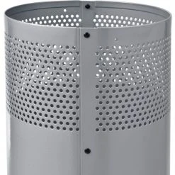 Global Industrial Perforated Steel Round Trash Can, 20 Gallon, Gray 24 Global Industrial Perforated Steel Round Trash Can, 20 Gallon, Gray -Cheap Trash & Recycling Store 641313GY 08