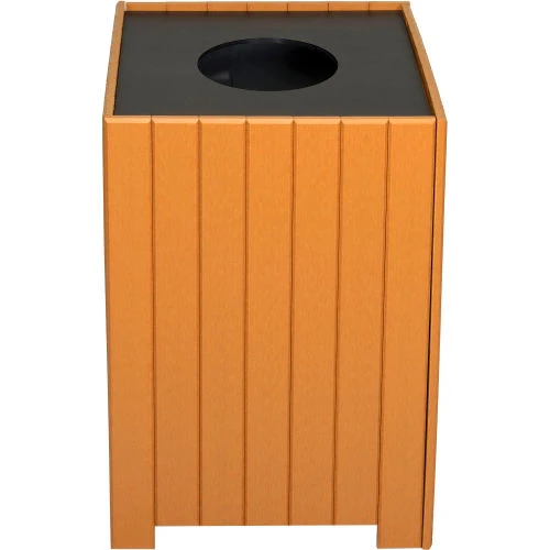 Global Industrial Recycled Plastic Square Trash Can With Liner, 32 Gallon, Cedar 6 Global Industrial Recycled Plastic Square Trash Can With Liner, 32 Gallon, Cedar - Image 6