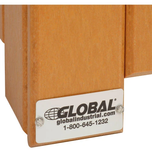 Global Industrial Recycled Plastic Square Trash Can With Liner, 32 Gallon, Cedar 11 Global Industrial Recycled Plastic Square Trash Can With Liner, 32 Gallon, Cedar - Image 11