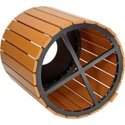 Global Industrial™ Recycled Plastic Round Trash Can With Liner, 32 Gallon, Cedar -Cheap Trash & Recycling Store 641323CD 08