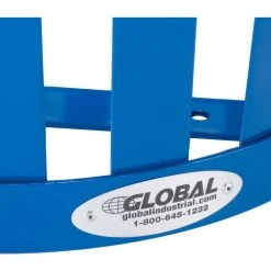 Global Industrial™ Outdoor Steel Slatted Recycling Can With Multi-Stream Lid, 36 Gallon, Blue -Cheap Trash & Recycling Store 641365RBL 10