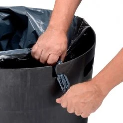 Global Industrial™ Outdoor Steel Slatted Recycling Can With Multi-Stream Lid, 36 Gallon, Blue -Cheap Trash & Recycling Store 641365RBL 11