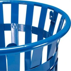 Global Industrial™ Outdoor Recycling Can W/Access Door & Multi-Stream Lid, 36 Gal., Blue -Cheap Trash & Recycling Store 641366RBL 08