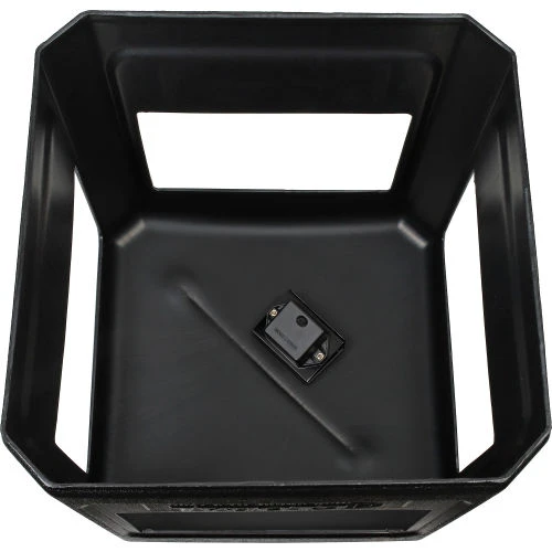 Global Industrial TrashTalk Square Waste Receptacle w/Dome Lid, 42 Gal., Black 5 Global Industrial TrashTalk Square Waste Receptacle w/Dome Lid, 42 Gal., Black - Image 5