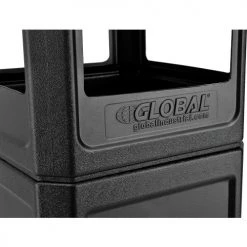 Global Industrial™ Square Plastic Waste Receptacle With Dome Lid, 42 Gallon, Black -Cheap Trash & Recycling Store 641414BK 05