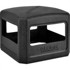 Global Industrial™ Square Plastic Waste Receptacle With Dome Lid, 42 Gallon, Black -Cheap Trash & Recycling Store 641414BK 08