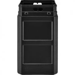 Global Industrial™ Square Plastic Waste Receptacle With Dome Lid, 42 Gallon, Black -Cheap Trash & Recycling Store 641414BK 09