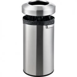 Global Industrial Stainless Steel Round Open Top Trash Can, 16 Gallon 21 Global Industrial Stainless Steel Round Open Top Trash Can, 16 Gallon -Cheap Trash & Recycling Store 641423SS 03