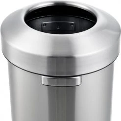 Global Industrial Stainless Steel Round Open Top Trash Can, 16 Gallon 24 Global Industrial Stainless Steel Round Open Top Trash Can, 16 Gallon -Cheap Trash & Recycling Store 641423SS 06